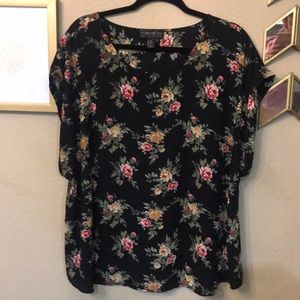 Forever 21 Plus floral blouse